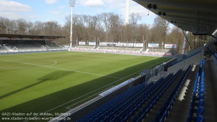 GAZI-Stadion auf der Waldau (ehemals Waldau-Stadion, Kirckers-Platz), Stuttgart