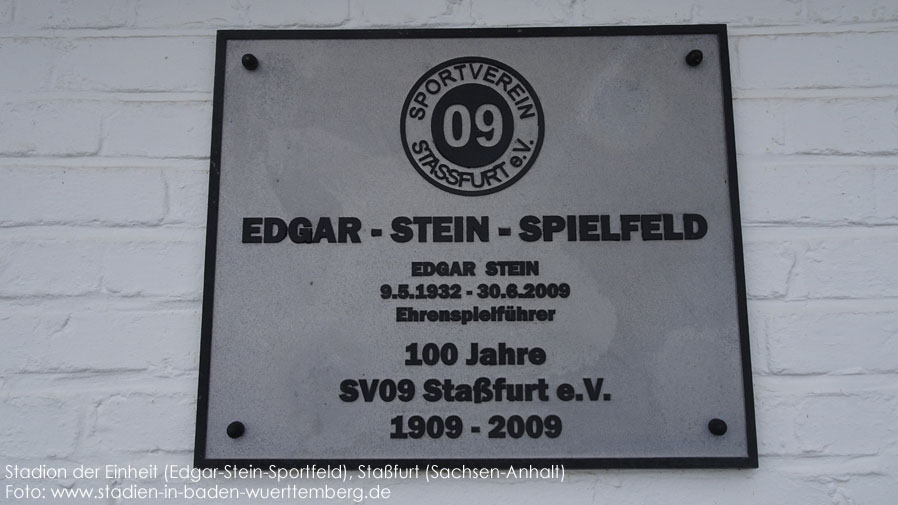 Staßfurt, Stadion der Einheit (Edgar-Stein-Sportfeld)
